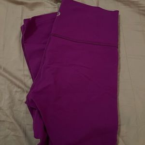 Lululemon purple leggings size 8